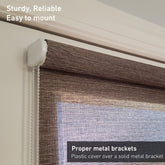 28mm Roller Blind Brackets Upgrade Roller Blind Fittings Spare Kit, Heavy Duty with Blind Chain, White